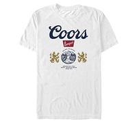 Fifth Sun Unisex's Coors Golden Colorado T-Shirt, White, L