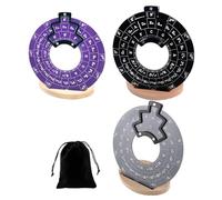 Fifth Wheel Circles - Music Theory Disc for Guitar, Round Wood Aluminum Melodic Chord Tool with Stand, Easy to Read Music Learning Tool |