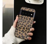 FIFTHAVE Leopard Case for Google Pixel 7, Ultra Thin Mobile Phone Case Google Pixel 7 Leopard Print Case Girls Scratch-Resistant Non-Slip Protective Case TPU Aesthetic Design Women Cover Brown2