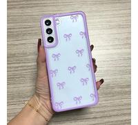 FIFTHAVE Mobile Phone Case for Samsung Galaxy S20 FE Case Bow Cute Protective Case Samsung S20 FE Transparent Case Thin Clear Soft Silicone Shockproof Aesthetic Cute Cover for Women Girls Purple