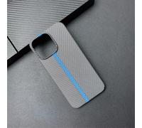 FIFTHAVE Ultra Thin Lightweight Matte Mobile Phone Case for iPhone 15 Pro Carbon Fibre Texture Protective Case Slim Robust PC Case Carbon Pattern Scratch-Resistant Shockproof Cover Silver 01