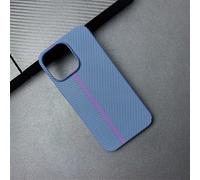 FIFTHAVE Ultra Thin Lightweight Matte Mobile Phone Case for iPhone 16 Pro Max Carbon Fibre Texture Protective Case Slim Robust PC Case Carbon Pattern Scratch-Resistant Shockproof Cover Blue 01