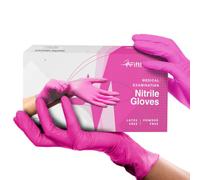 FifthPulse Fuchsia Hot Pink Nitrile Disposable Gloves - 3 Mil Nitrile - Powder and Latex Free - Surgical Medical Exam Gloves - Large - Pack of 200
