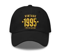 FifthRiver 30th Birthday Hat for Men Gift Baseball Cap, Adjustable, Embroidered (UK, Alpha, One Size, Black 30th)
