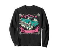 Fifties 1950s Car Music Sock Hop Dance Rockabilly 50s Art Sweatshirt