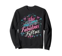 Fifties 1950s Car Music Sock Hop Dance Rockabilly 50s Art Sweatshirt