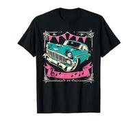 Fifties 1950s Car Music Sock Hop Dance Rockabilly 50s Art T-Shirt
