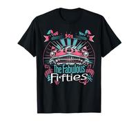 Fifties 1950s Car Music Sock Hop Dance Rockabilly 50s Art T-Shirt