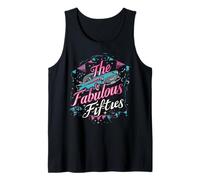 Fifties 1950s Car Music Sock Hop Dance Rockabilly 50s Art Tank Top