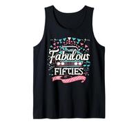 Fifties 1950s Car Music Sock Hop Dance Rockabilly 50s Art Tank Top