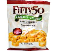 Fifty 50, Butterscotch Hard Candy, Low Glycemic, Sugar Free, 2.75 oz (78 g)