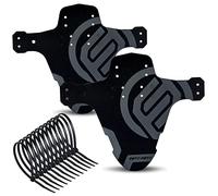 FIFTY-FIFTY 2-Pack Mountain Bike Fender, MTB Mudguard, Front and Rear Compatible Bicycle Mudguard, Fits 26", 27.5", 29", Plus Size and Fat Bike Wheel Sizes (Grey)