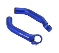 FIFTY-FIFTY Bike Bar Ends, Aluminum Alloy Mountain Bike Handlebar Ends | Durable MTB Bar Extender, Compatible with 22.2mm diameter Bicycle Bar, Ergonomic design, Easy to Install (Blue)