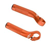 FIFTY-FIFTY Bike Bar Ends, Aluminum Mountain Bike Handlebar Ends, 110mm | Durable MTB Bar Extender, Compatible with 22.2mm diameter Bicycle Bar, Ergonomic design, Easy to Install (Orange)