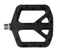 FIFTY-FIFTY Mountain Bike Pedals, Non-Slip MTB Nylon Composite, 9/16" Bicycle Pedals, Lightweight and Wide Flat Platform (Black)