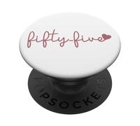 Fifty-Five 55 Years Old Cute For Women For Her 55th Birthday PopSockets Adhesive PopGrip