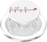 Fifty-Five 55 Years Old Cute For Women For Her 55th Birthday PopSockets PopGrip for MagSafe