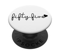 Fifty-Five, 55 Years Old, Cute For Women Her 55th Birthday PopSockets Adhesive PopGrip