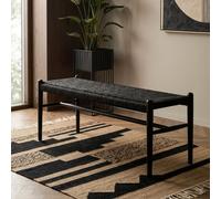 Fifty Five South Cebu Solid Wood Bench - Black