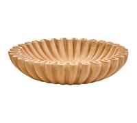 Fifty Five South Decorative Bowl Savio Fluted Marble Ochre Small