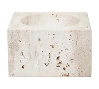 Fifty Five South Decorative Bowl Tibor Travertine Square Cream