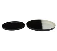 Fifty Five South Decorative Trays Rasmus Ombre Black/White 2pcs