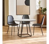 Fifty Five South Imperia 4 Seater Round Dining Table - White