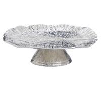 Fifty Five South Salma Silver Finish Lotus Leaf Cake Stand