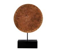 Fifty Five South Sculpture Fidel Carved Round Natural