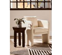 Fifty Five South Side Table Tri Solid Mango Wood Black