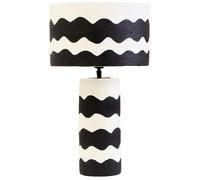 Fifty Five South Table Lamp Carta Curved Waves Black/White 50cm