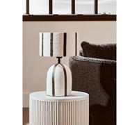Fifty Five South Table Lamp Carta Stripe Black/White 34cm