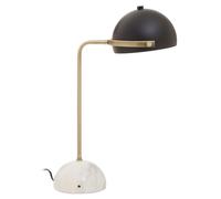 Fifty Five South Table Lamp Murdoch Angled Marble Black/Gold 47cm