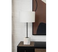 Fifty Five South Table Lamp Murdoch Marble White/Black 64cm