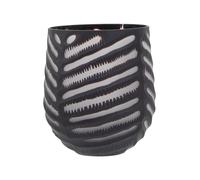 Fifty Five South Vase Hessa Chevron Grey Small