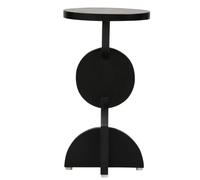Fifty Five South Walsa Side Table Abstract Mango Wood Black