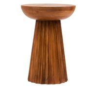 Fifty Five South Walsa Side Table Ribbed Mango Wood Natural