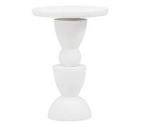 Fifty Five South Walsa Side Table Shaped Mango Wood Whitewash