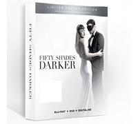 Fifty Shades Darker Limited Deluxe Edition (Blu-ray+DVD+Digital HD) with Gift Set: 1 Wine Stopper, 4 Wine Charms and Party Napkins