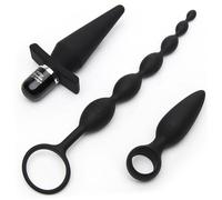 Fifty Shades of Grey Anal Beads Butt Plug Vibrating Anal Sex Toy Set