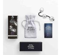 Fifty Shades of Grey Inner Goddess Silver Balls Pelvic Floor Exercise FREE LUBE
