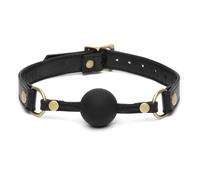 Fifty Shades of Grey Leather Ball Gag Silicone Adjustable