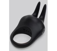 Fifty Shades of Grey Sensation Rechargeable Vibrating Rabbit Love Ring - Black Black