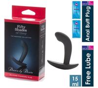 Fifty Shades of Grey Silicone Anal Butt Plug | Anal Pleasure Stimulation Sex Toy