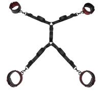 Fifty Shades of Grey Sweet Anticipation Reversible Under Mattress Restraint Set - Black Black