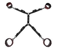 Fifty Shades of Grey Sweet Anticipation Reversible Under Mattress Restraint Set - Black Black