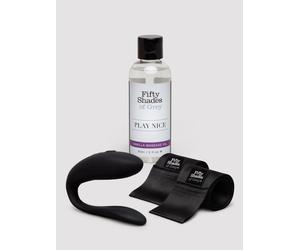 Fifty Shades of Grey X We-Vibe Moving As One Couple's Kit - Black Black