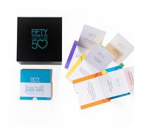 Fifty Things to Do When You Are 50 Idea Cards. Fifty Cards in a Presentation Gift Box. Thoughtful 50th Birthday Gifts for Women & Men.