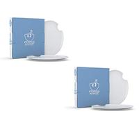 Fiftyeight Dinner Plate with Bite - Set of 4 (20 cm) - White