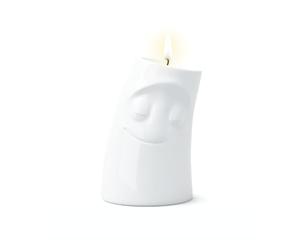 FIFTYEIGHT PRODUCTS Mugs and candle music "Verschmust (large candle holder, white, made in Germany)